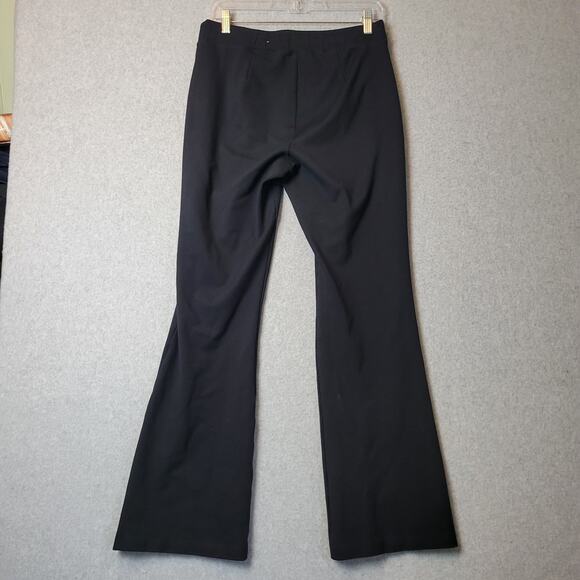ELLE Black Mid Rise Bootcut Rayon Nylon Active Ponte Pants Women's 8 Stretch - Picture 6 of 11